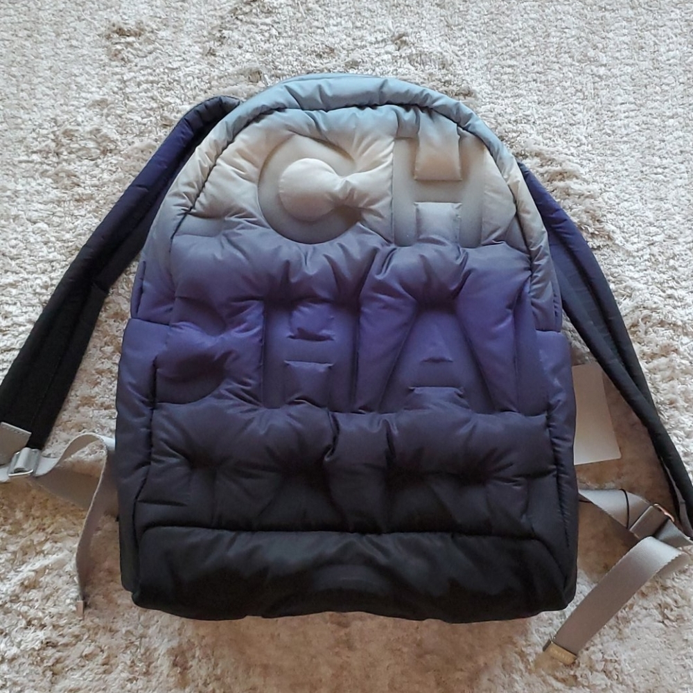 NWT CHANEL Blue Ombre Doudoune Backpack